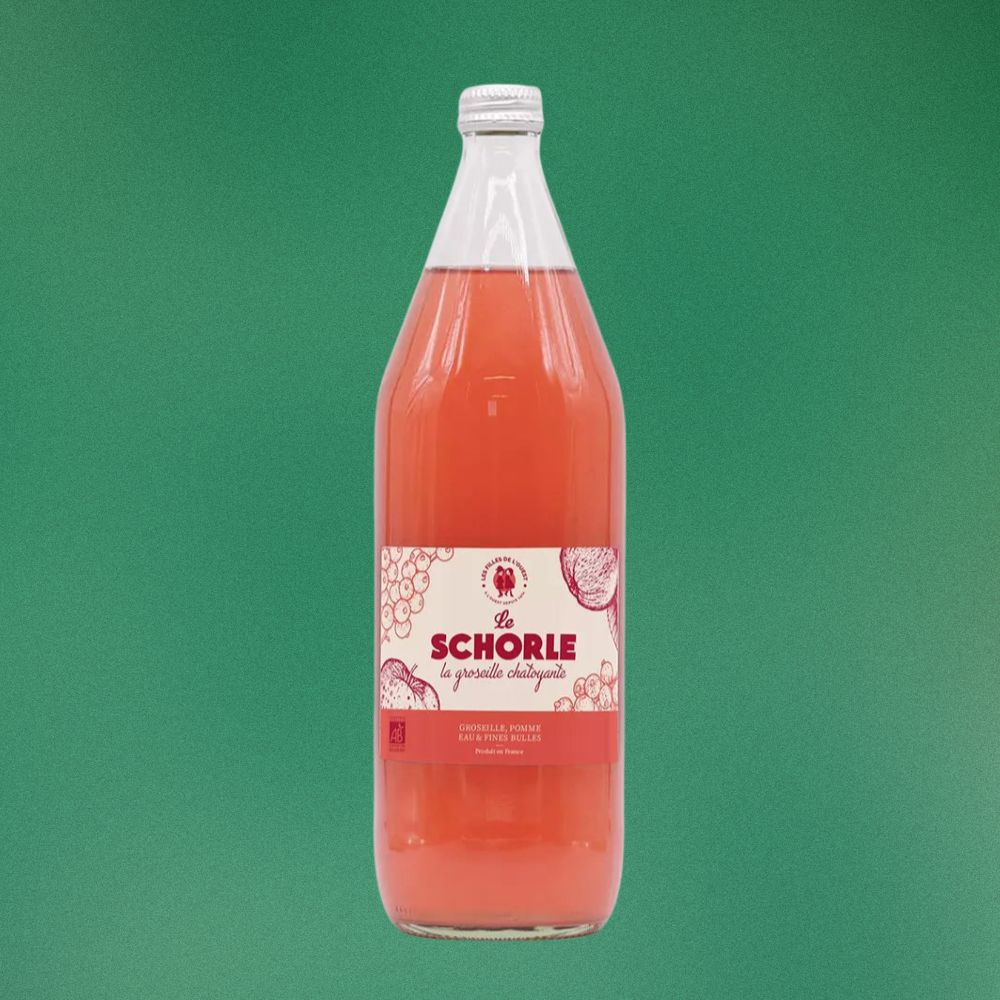 Le Schorle Groseille Chatoyante Bio - 1 litre - Les filles de l'Ouest