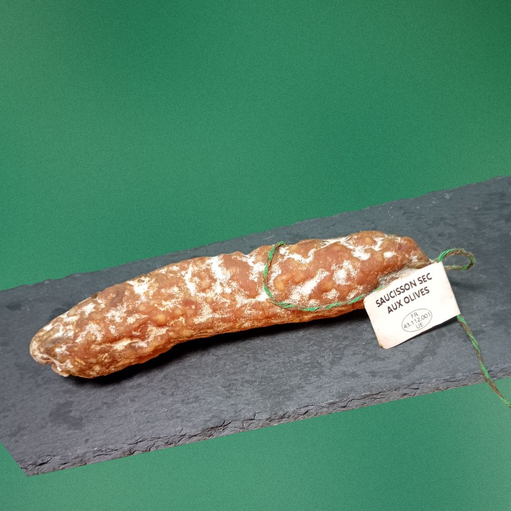 Saucisson sec aux olives - Apéro des saveurs
